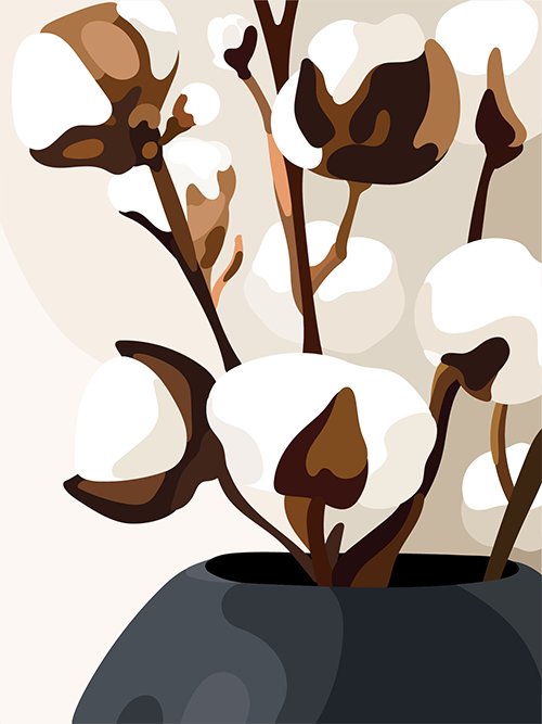 Cotton Vase by Martina Schubhart